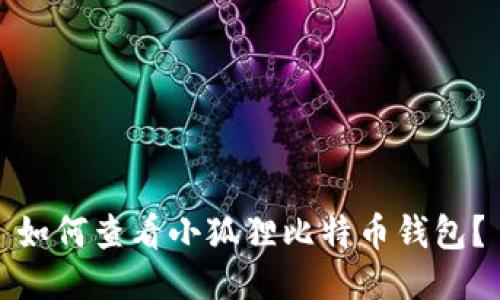 如何查看小狐狸比特币钱包？